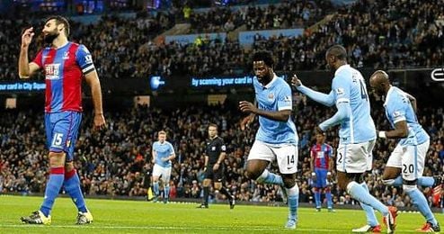 Bony abrió la cuenta del Manchester City. Bony abrió la cuenta del Manchester City.