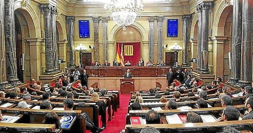 Imagen del Parlament de Cataluña en el día de hoy. Imagen del Parlament de Cataluña en el día de hoy.