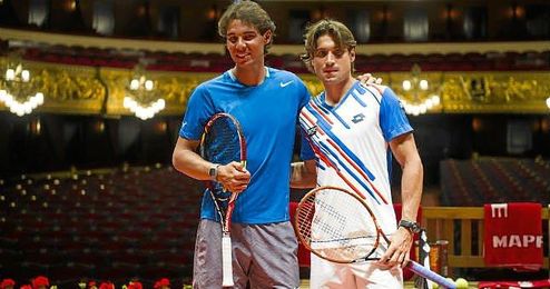 Nadal y Ferrer, juntos en el Conde de Godó. Nadal y Ferrer, juntos en el Conde de Godó.