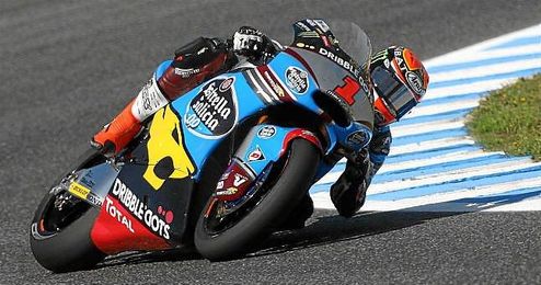 Tito Rabat en unos entrenamientos libres en Jerez. Tito Rabat en unos entrenamientos libres en Jerez.