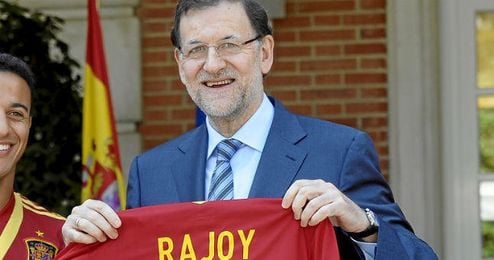 Rajoy se volvió anoche comentarista deportivo. Rajoy se volvió anoche comentarista deportivo.