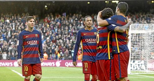 El Barça sigue goleando. El Barça sigue goleando.