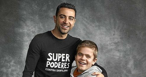 Xavi dona 30.000 euros contra la enfermedad de Sanfilippo. Xavi dona 30.000 euros contra la enfermedad de Sanfilippo.