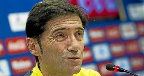 Marcelino García Toral, en rueda de prensa. Marcelino García Toral, en rueda de prensa.