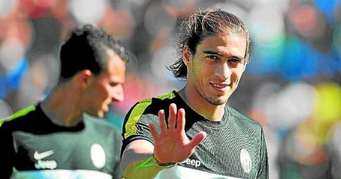 El uruguayo Martín Cáceres, durante un entrenamiento con la Juventus de Turín. El uruguayo Martín Cáceres, durante un entrenamiento con la Juventus de Turín.