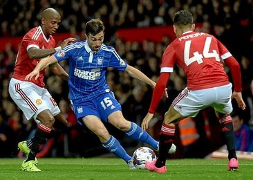 Oar, en un partido con el Ipswich ante el United. Oar, en un partido con el Ipswich ante el United.