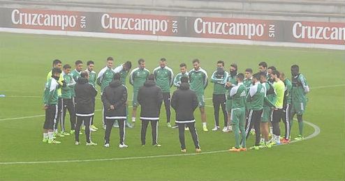 Imagen del entrenamiento matinal de hoy martes. Imagen del entrenamiento matinal de hoy martes.