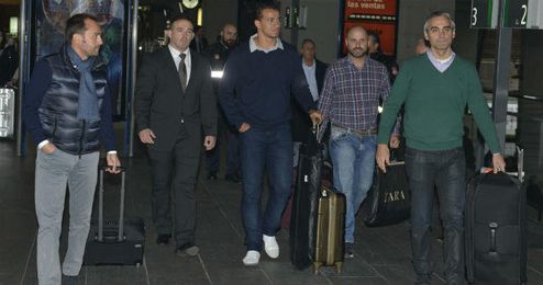 El delantero brasileño Damiao, a su llegada a Sevilla El delantero brasileño Damiao, a su llegada a Sevilla