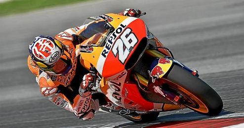 El piloto español de MotoGP Dani Pedrosa El piloto español de MotoGP Dani Pedrosa