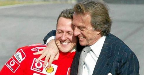 En la imagen, Montezemolo junto a Schumacher. En la imagen, Montezemolo junto a Schumacher.