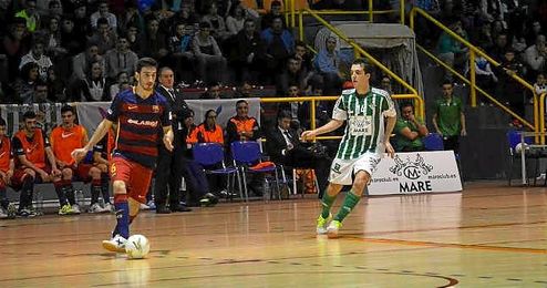 Imagen del encuentro ante el FCBarcelona Lassa B. Imagen del encuentro ante el FCBarcelona Lassa B.