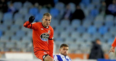 En la imagen, Bergantiños en un partido contra la Real Sociedad. En la imagen, Bergantiños en un partido contra la Real Sociedad.