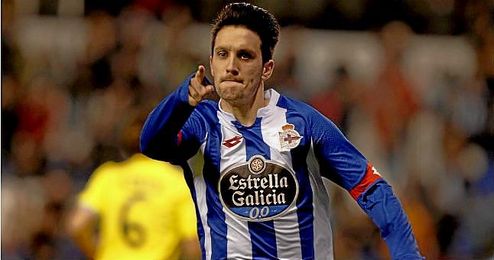 En la imagen, el ex sevillista Luis Alberto celebrando un gol con el Depor. En la imagen, el ex sevillista Luis Alberto celebrando un gol con el Depor.