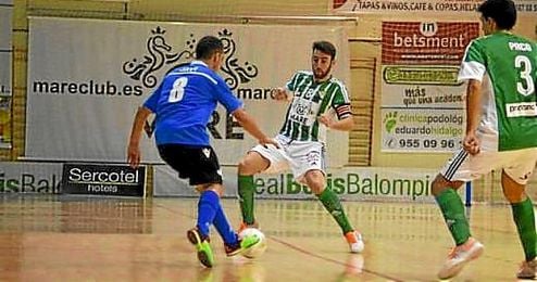 Lance del partido entre el Real Betis FSN y el Melilla. Lance del partido entre el Real Betis FSN y el Melilla.