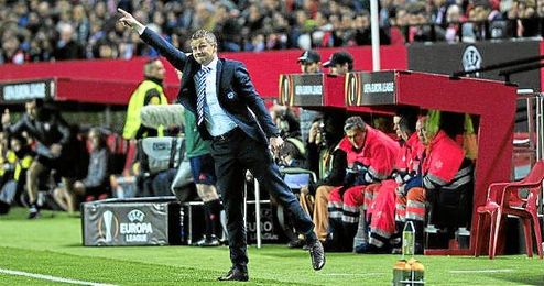 El técnico del Molde noruego, Ole Gunnar Solskjaer. El técnico del Molde noruego, Ole Gunnar Solskjaer.