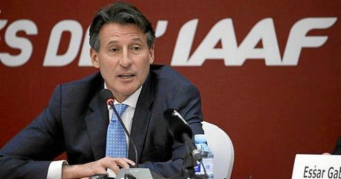 En la imagen, el presidente de la IAAF, Sebastian Coe. En la imagen, el presidente de la IAAF, Sebastian Coe.
