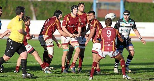Lance del partido entre el Helvetia Rugby y el Cáceres Rugby. Lance del partido entre el Helvetia Rugby y el Cáceres Rugby.