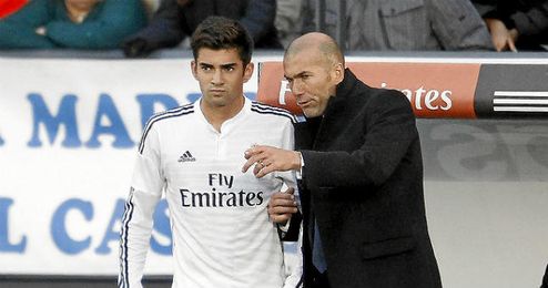 En la imagen, Enzo Zidane y Zidane. En la imagen, Enzo Zidane y Zidane.