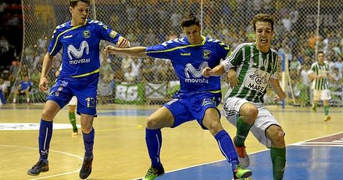 Imagen del partido de copa que enfrentó en San Pablo al Real Betis FSN y al Inter Movistar. Imagen del partido de copa que enfrentó en San Pablo al Real Betis FSN y al Inter Movistar.