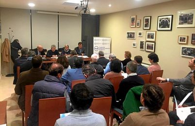 En la imagen, la presentación de VI Circuito Solidario de tenis y pádel Banco de Alimentos de Sevilla En la imagen, la presentación de VI Circuito Solidario de tenis y pádel Banco de Alimentos de Sevilla
