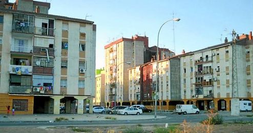 Imagen panorámica del barrio sevillano del Polígono Sur. Imagen panorámica del barrio sevillano del Polígono Sur.