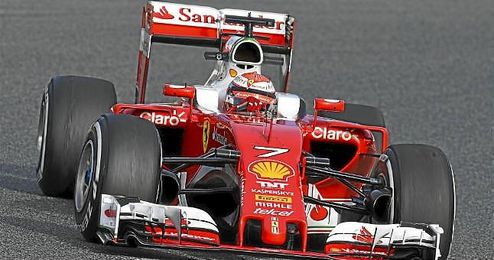 Raikkonen, el más rápido en el día de hoy en Montmeló. Raikkonen, el más rápido en el día de hoy en Montmeló.