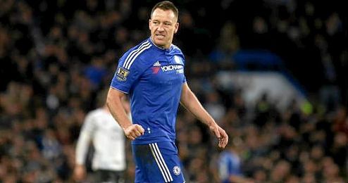 Terry, con la elástica del Chelsea. Terry, con la elástica del Chelsea.
