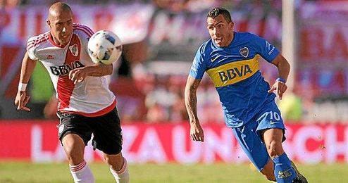 Maidana ante Carlos Tévez. Maidana ante Carlos Tévez.