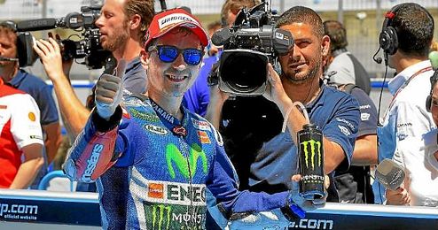 Jorge Lorenzo, en el GP de Jerez de la pasada temporada. Jorge Lorenzo, en el GP de Jerez de la pasada temporada.