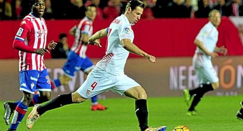Lance del Sevilla-Sporting de la primera vuelta. Lance del Sevilla-Sporting de la primera vuelta.