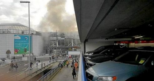 Imagen del aeropuerto de Bruselas. Imagen del aeropuerto de Bruselas.