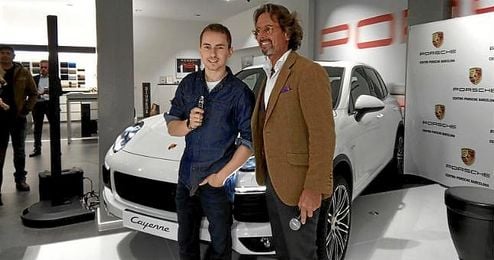 En la imagen, Jorge Lorenzo en un acto publicitario. En la imagen, Jorge Lorenzo en un acto publicitario.