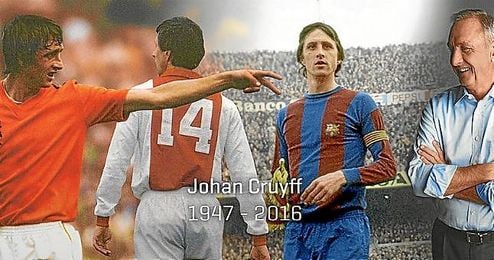 Johan Cruyff ha fallecido a los 68 años de edad. Johan Cruyff ha fallecido a los 68 años de edad.