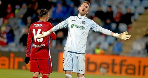 En la imagen, el portero del Getafe, Vicente Guaita. En la imagen, el portero del Getafe, Vicente Guaita.