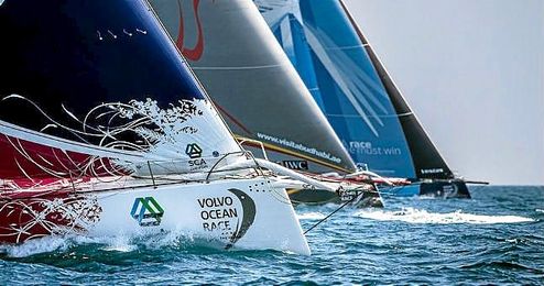 Imagen de una etapa de la Volvo Ocean Race. Imagen de una etapa de la Volvo Ocean Race.