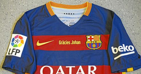 En la imagen, la camiseta que mañana lucirá el F.C. Barcelona. En la imagen, la camiseta que mañana lucirá el F.C. Barcelona.