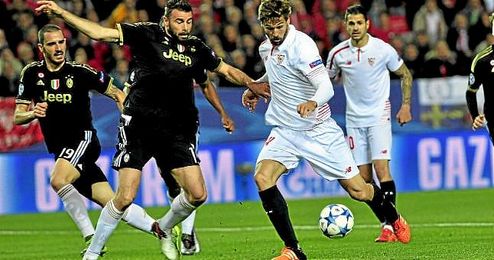 Partido de la fase de grupos de la Champions entre el Sevilla y la Juventus. Partido de la fase de grupos de la Champions entre el Sevilla y la Juventus.