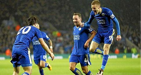 El Leicester, líder de la Premier League. El Leicester, líder de la Premier League.