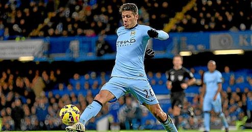 Demichelis durante un encuentro. Demichelis durante un encuentro.