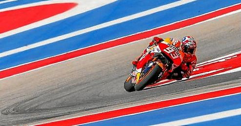 Marquez voló en el circuito de Austin. Marquez voló en el circuito de Austin.