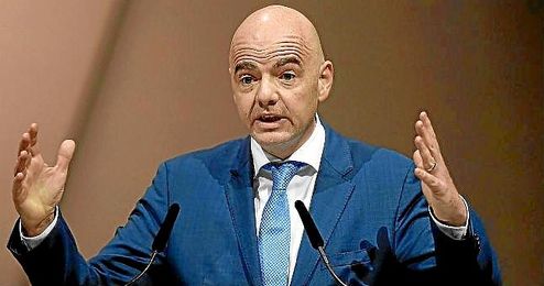 En la imagen, el Presidente de la FIFA, Gianni Infantino. En la imagen, el Presidente de la FIFA, Gianni Infantino.