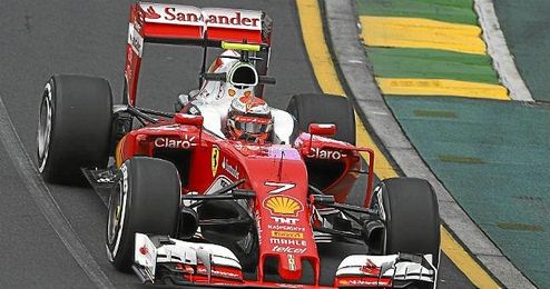 En la imagen, el Ferrari de Kimi Räikkönen. En la imagen, el Ferrari de Kimi Räikkönen.