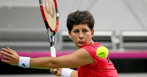 Carla Suárez ha dejado la eliminatoria vista para sentencia. Carla Suárez ha dejado la eliminatoria vista para sentencia.