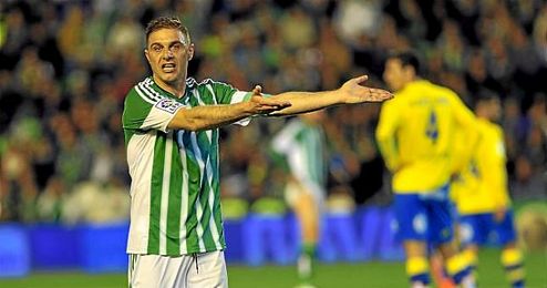 Joaquín, durante el partido ante Las Palmas. Joaquín, durante el partido ante Las Palmas.