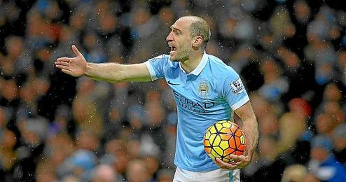 Zabaleta tiene contrato hasta el julio de 2017 Zabaleta tiene contrato hasta el julio de 2017