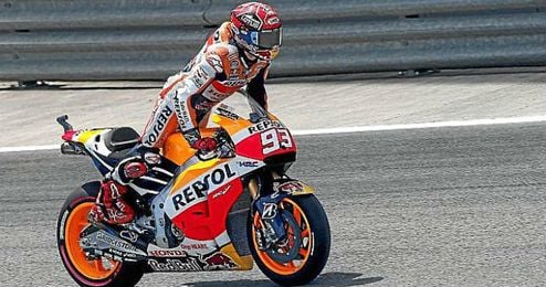 Márquez no confía en ganar en el trazado jerezano. Márquez no confía en ganar en el trazado jerezano.