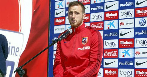 Oblak habló ante los medios en la previa del partido de ida ante el Bayern. Oblak habló ante los medios en la previa del partido de ida ante el Bayern.