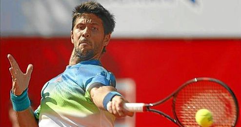 Verdasco, en la final ante Pouille. Verdasco, en la final ante Pouille.