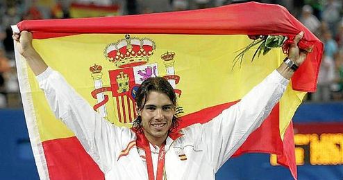 Rafa Nadal logró el oro en los Juegos Olímpicos de Pekín 2008. Rafa Nadal logró el oro en los Juegos Olímpicos de Pekín 2008.