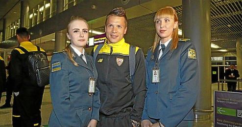 Konoplyanka, a su llegada a Lviv. Konoplyanka, a su llegada a Lviv.